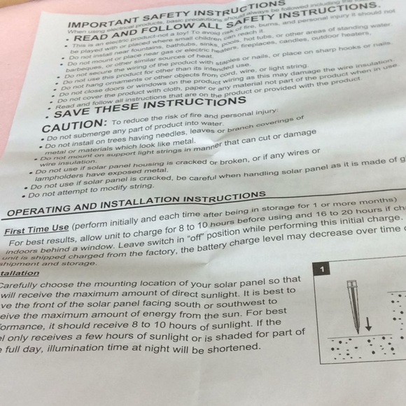 FINAL SALE PRICE DecoBrite Solar LED Faceted Blue Light String - Picture 5 of 8